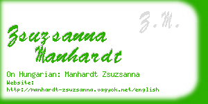 zsuzsanna manhardt business card